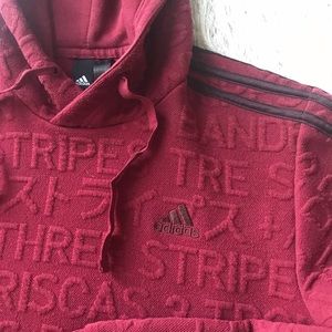 adidas Tops - Adidas maroon sweatshirt with hood adidas Tops - Adidas maroon sweatshirt with hood